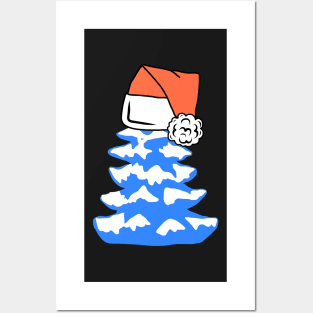 Blue Christmas Tree Posters and Art